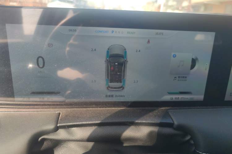 Used NETA U 2022 NETA U-Ⅱ 610 Ternary Lithium Odometer Close Up