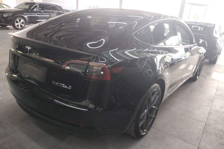 Used Tesla Model 3 2022 Performance High-Performance All-Wheel-Drive Version Rear Right 45 Deg