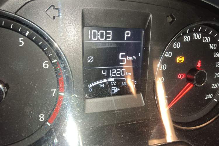 Used Volkswagen Polo 2016 1.6L Automatic Comfort Model Odometer Close Up