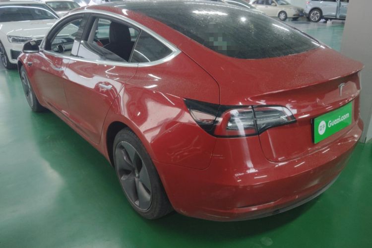 Used Tesla Model 3 2019 Long-Range Rear-Wheel-Drive Version Rear Left 45 Deg