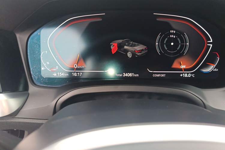 Used BMW 4 Series 2022 Revised 425i Convertible M Sport Night Edition Package Odometer Close Up