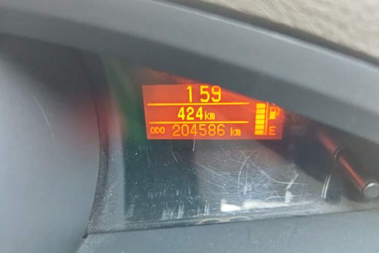 Used Toyota Verso 2014 Starlight 180E CVT Elite Edition Odometer Close Up