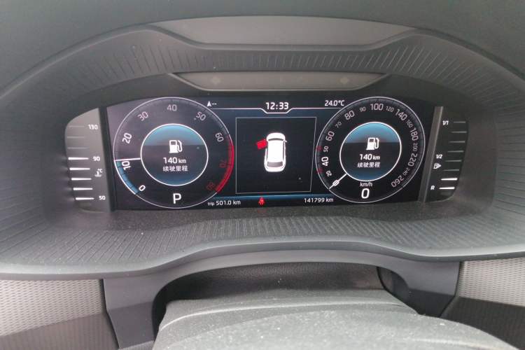 Used Skoda Kodiaq 2019 Restyled TSI330 7-Seater Two-Wheel Drive Comfort Edition China VI Standard Instrument Cluster