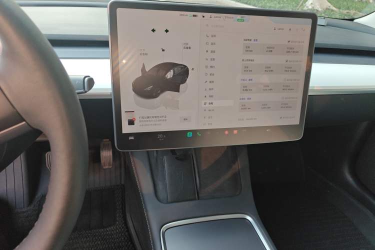 Used Tesla Model 3 2022 Rear-Wheel-Drive Version Audio And AC Panel