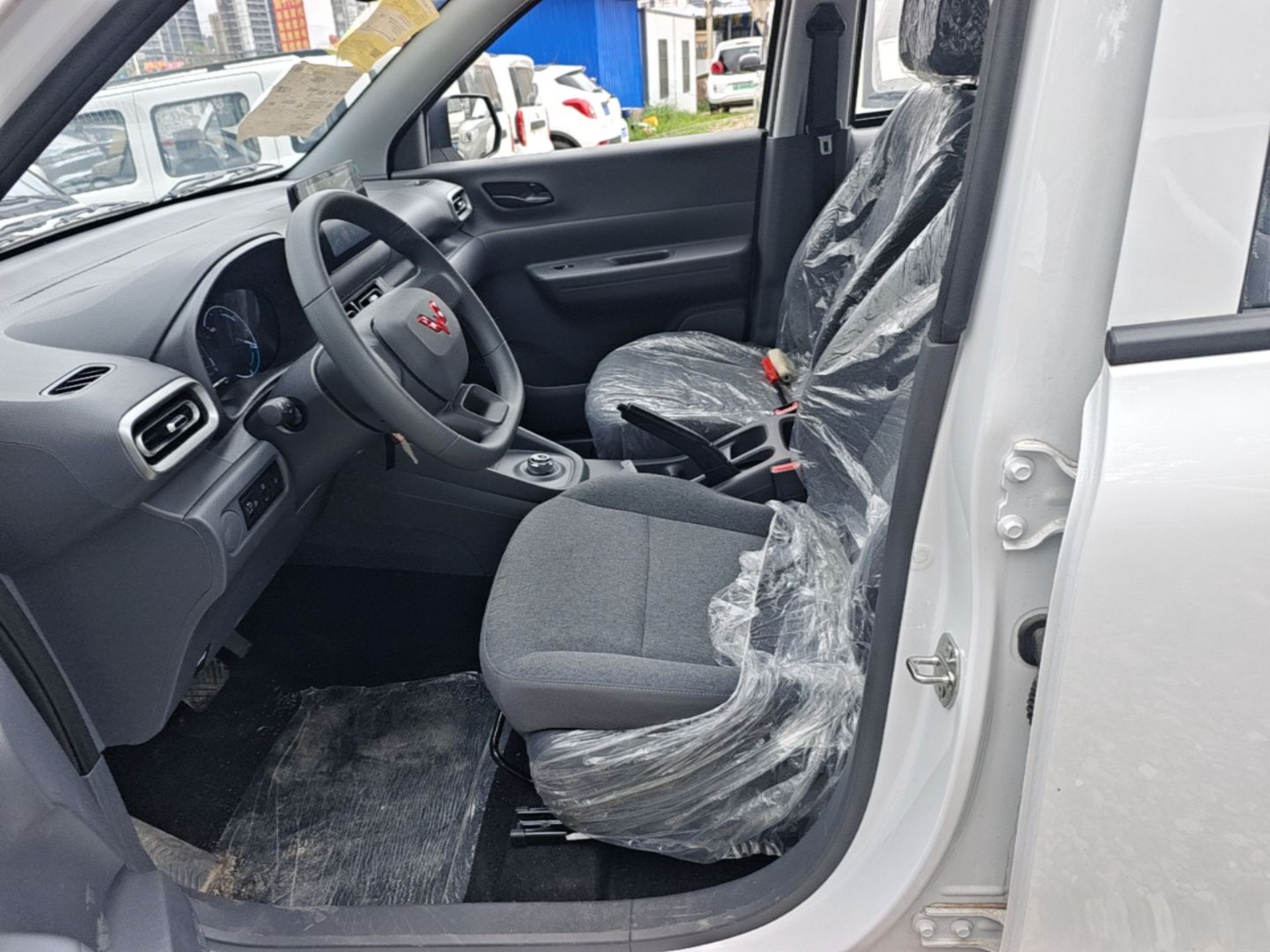 Vordere Reihe im Auto