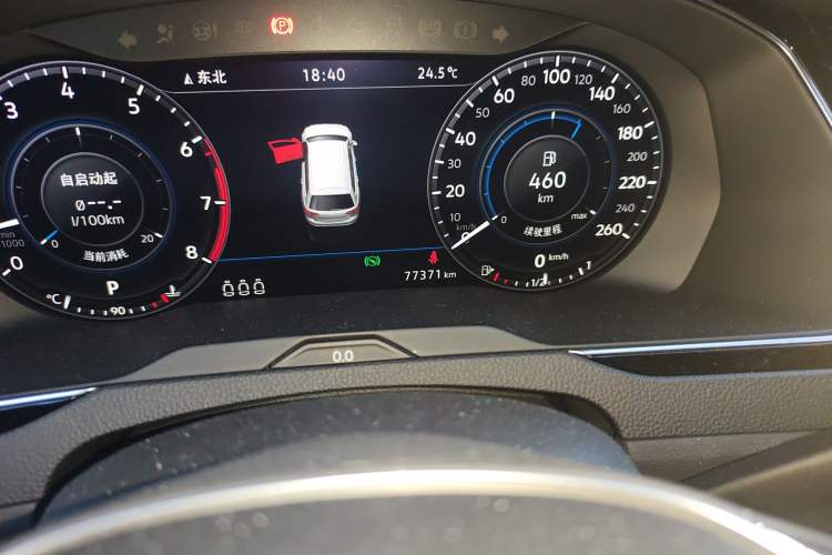 Used Volkswagen Variant 2018 380TSI Two-Wheel Drive Comfort Edition Odometer Close Up