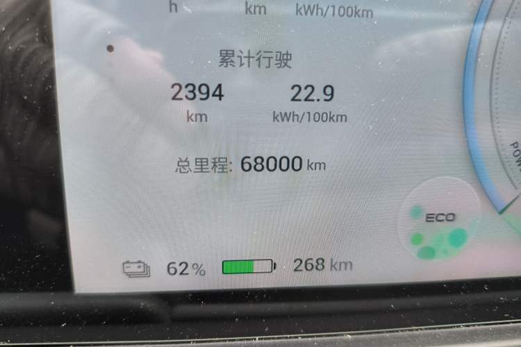 Used AION Y 2023 Younger Odometer Close Up