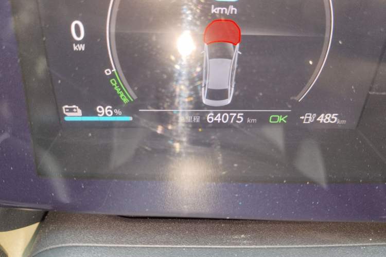 Used BYD Qin PLUS 2024 Honor Edition EV 510KM Beyond Model Odometer Close Up