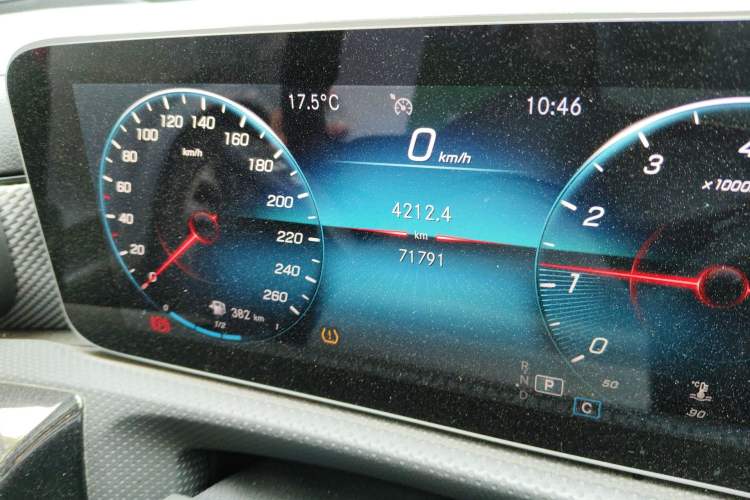 Used Mercedes-Benz A-Class 2020 Restyled A 180 L Sport Sedan Odometer Close Up