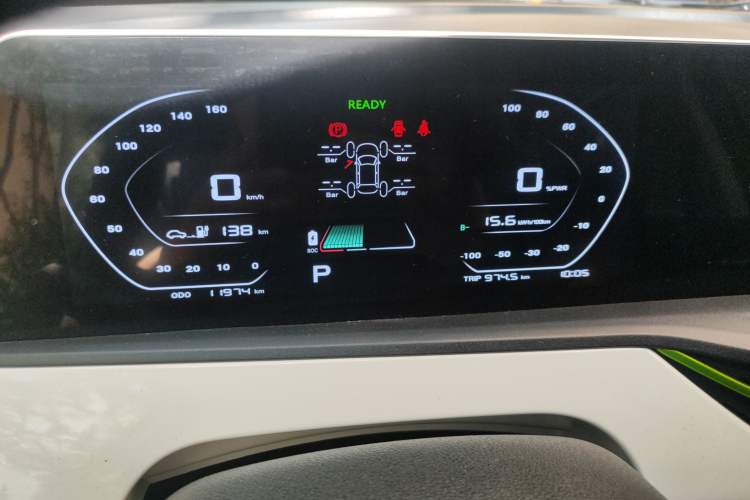 Used CHANGAN OSHAN Benni E-Star 2020 Heartbeat Edition NMC Lithium Odometer Close Up