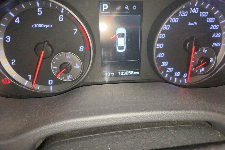 Used Hyundai Elantra (6th Generation / Lingdong) 2018 1.4T Dual-Clutch Xuan Dong · Dynamic Edition Odometer Close Up