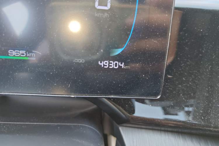 Used BYD Qin PLUS 2023 Champion Edition DM-i 55KM Leading Model Odometer Close Up