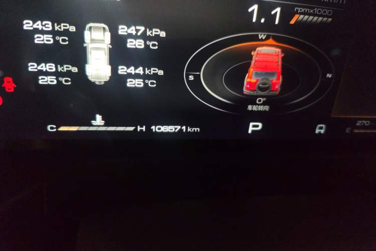 Used Tank 300 2021 Off-Road Edition 2.0T Conqueror Odometer Close Up