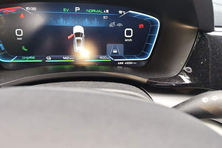 Used BYD Song PLUS New Energy 2023 Champion Edition DM-i 150KM Flagship PLUS Odometer Close Up