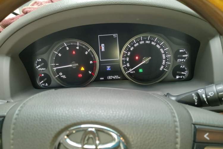 Used Toyota Land Cruiser  Odometer Close Up