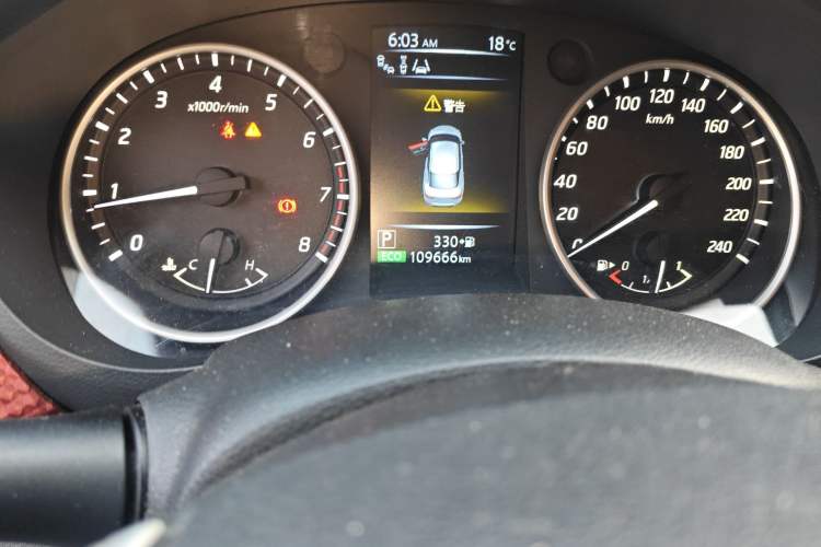 Used Nissan Lannia 2016 1.6L CVT High-Energy Version Odometer Close Up