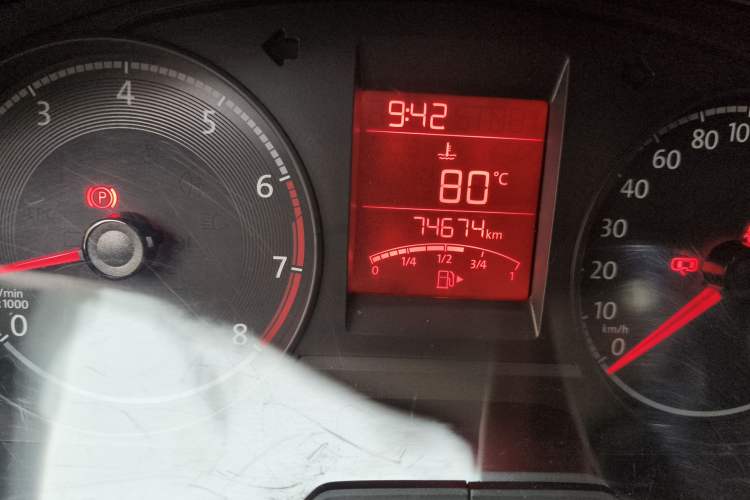 Used Volkswagen Santana 2021 1.5L Manual Fashion Edition Odometer Close Up