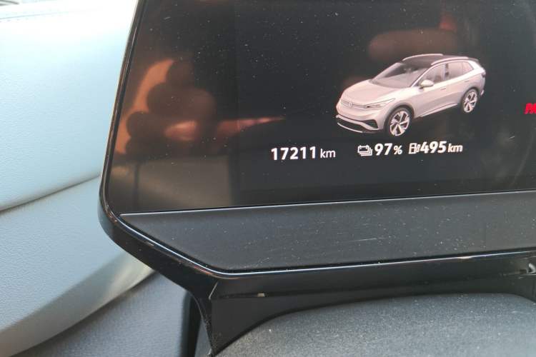 Used Volkswagen ID.4 X 2022 Smart Enjoyment Long-Range Edition Odometer Close Up