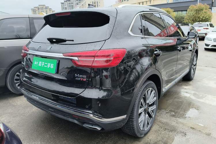 Used Hongqi HS5 2022 Facelifted Version 2.0T Smart Connect Flagship All-Wheel-Drive Edition Rear Right 45 Deg
