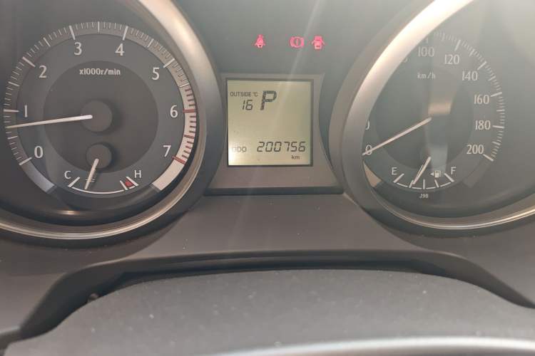 Used Toyota Prado  Odometer Close Up