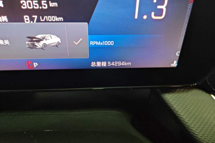 Used Chevrolet Monza 2023 1.5L Dual-Clutch Enjoyment Edition Odometer Close Up