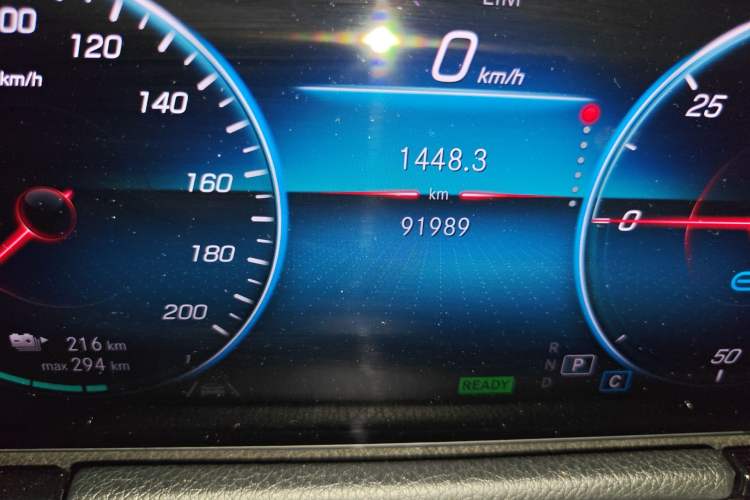 Used Mercedes-Benz EQA 2022 EQA 300 4MATIC Launch Edition Odometer Close Up