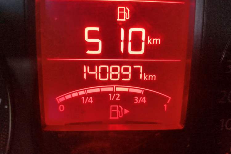 Used Volkswagen Polo 2013 1.6L Automatic Comfort Edition Odometer Close Up