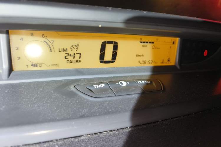 Used Citroen C-Quatre 2013 Sedan 1.6L Manual - Prestige Model Odometer Close Up