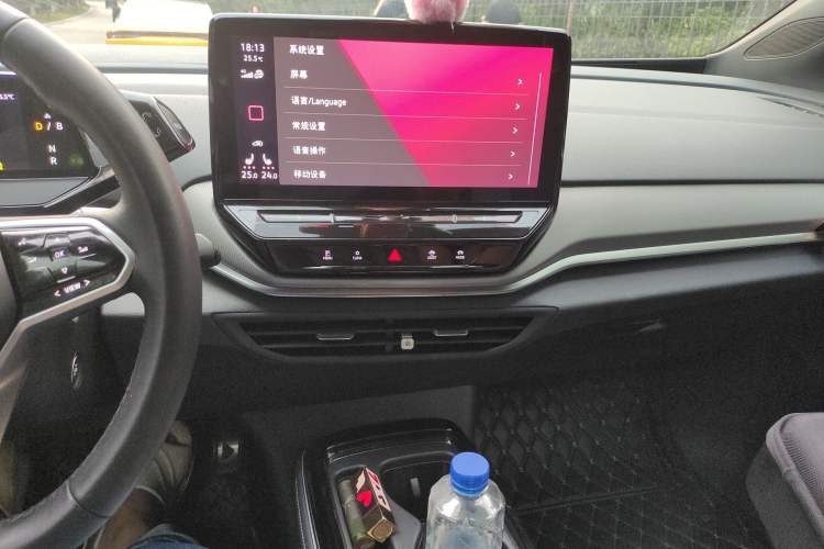 Used Volkswagen ID.4 CROZZ 2021 Long-Range Lite PRO Two-Wheel Drive Version Audio And AC Panel