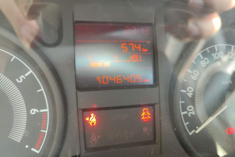 Used Peugeot 301 2014 1.6L Manual Comfort Edition Odometer Close Up