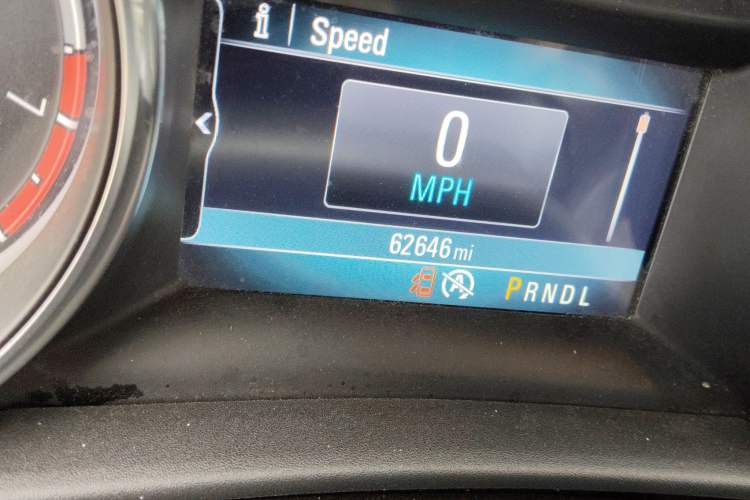 Used Buick Verano 2015 Sedan 15S Automatic Leading Model Odometer Close Up