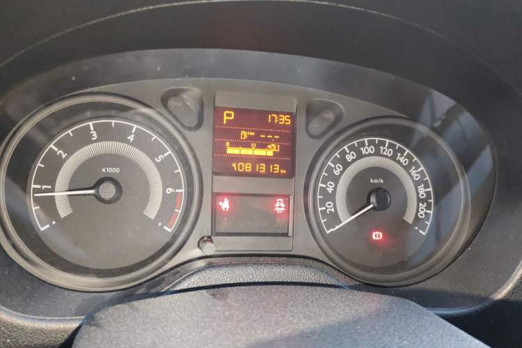 Used Peugeot 301 2014 1.6L Automatic Comfort Edition Odometer Close Up