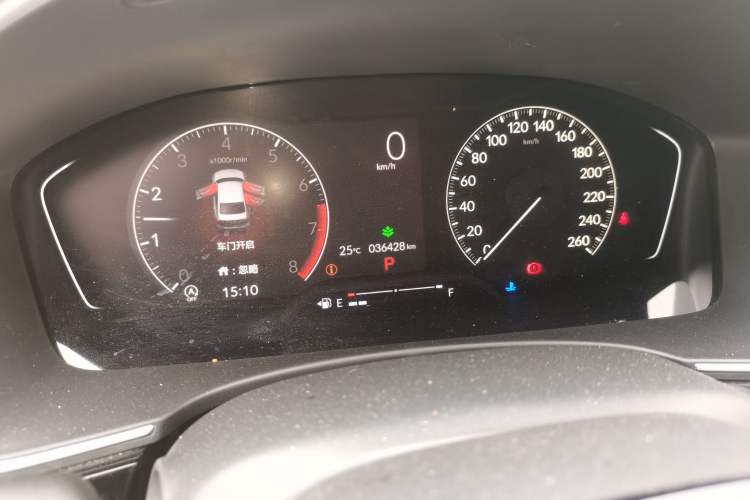 Used Honda Civic 2022 180TURBO CVT Shangqing Edition Odometer Close Up