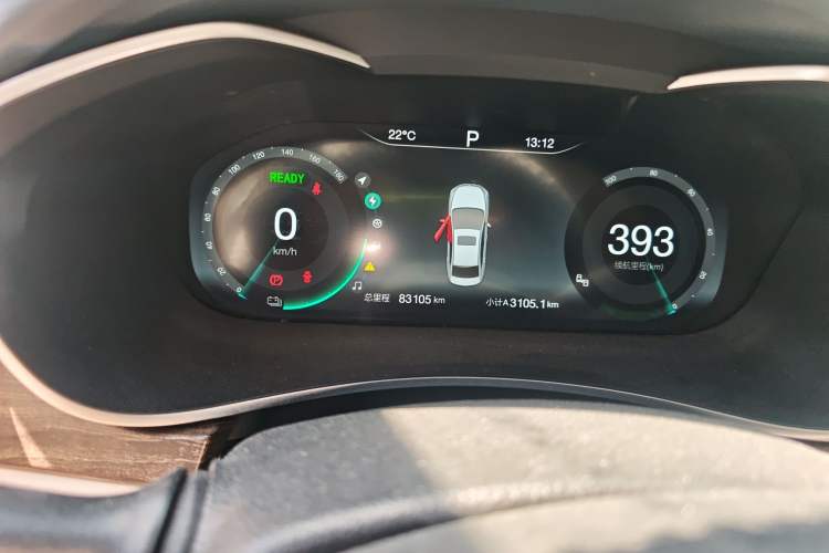 Used BAIC Beijing EU5 2018 R500 Smart Wind Edition Odometer Close Up