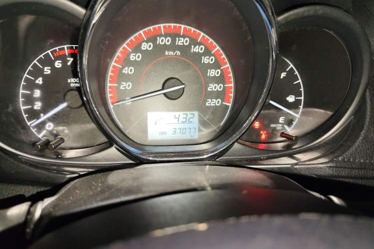 Used Toyota Vios 2021 1.5L CVT Innovation Edition Odometer Close Up