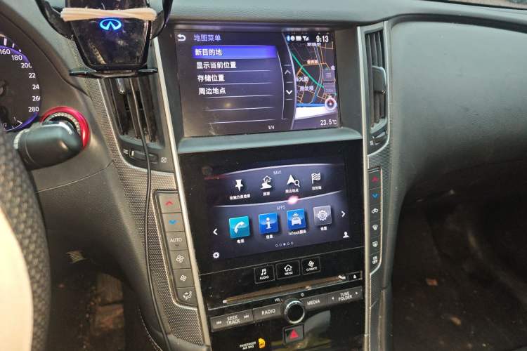 Used Infiniti Q50L 2016 2.0T Enjoyment Edition Audio And AC Panel