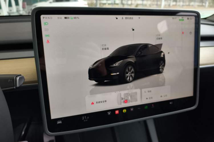 Used Tesla Model Y 2022 Revised Version Rear-Wheel Drive Audio And AC Panel