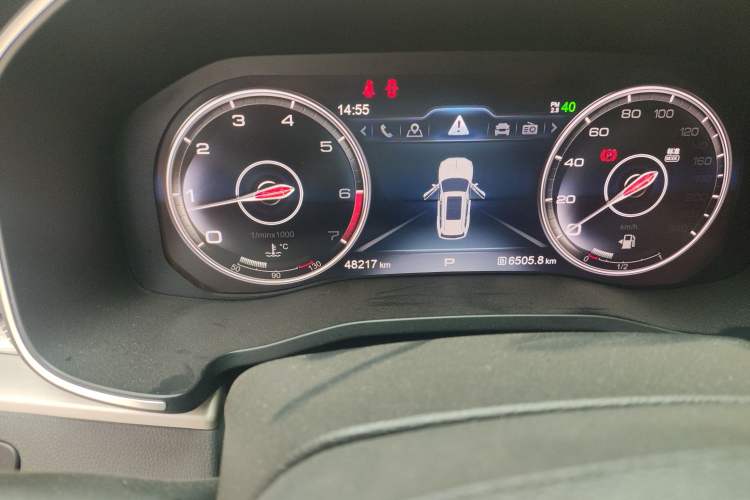 Used Hongqi HS7 2021 3.0T Automatic All-Wheel Drive ZhiLian Flagship Edition Odometer Close Up