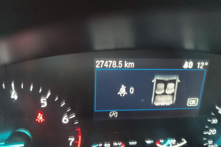 Used Ford Focus 2019 Sedan EcoBoost 180 Automatic Trend Edition Odometer Close Up