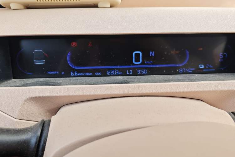 Used Geely Galaxy Panda 2024 Panda Mini 200km Dragon Edition Odometer Close Up