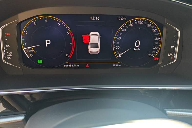 Used Volkswagen Passat 2026 Model, Outstanding 380TSI Longteng Edition Odometer Close Up