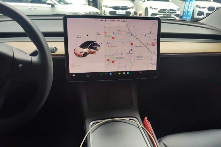 Used Tesla Model 3 2021 Revised Version Standard Range Rear-Wheel Drive Upgraded Edition 3D1 Audio And AC Panel