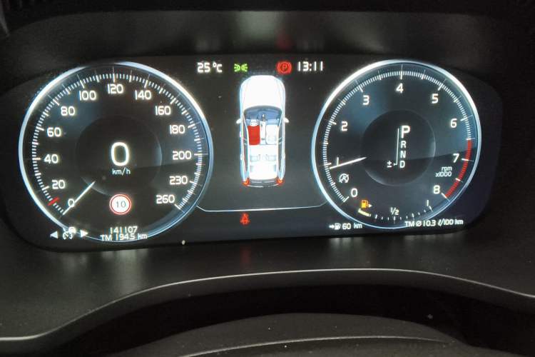 Used Volvo XC60 2019 T5 4x4 Zhiyuan Edition China VI Standard Instrument Cluster