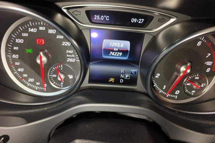 Used Mercedes-Benz CLA 2019 CLA 200 Sport Edition Odometer Close Up