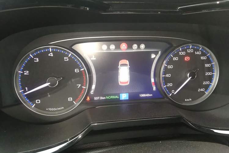 Used GAC Trumpchi GS8 2017 320T Two-Wheel Drive Luxury Smart Connectivity Version (7 Seats) Odometer Close Up