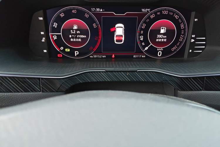 Used Skoda Superb 2022 TSI330 DSG Luxury Edition Odometer Close Up