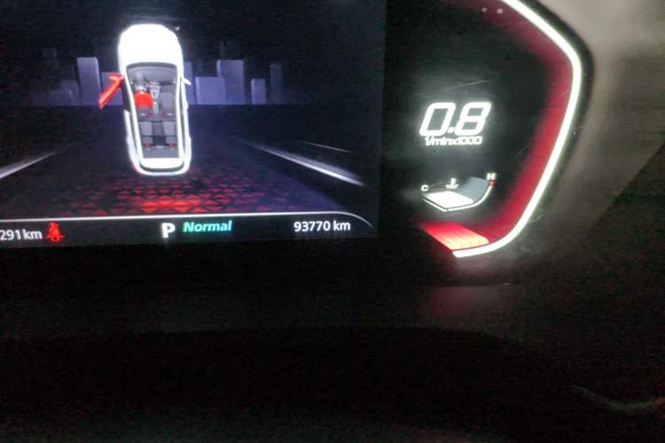 Used MG Pilot 2021 300TGI Automatic Two-Wheel Drive Trophy Prestige Edition Odometer Close Up