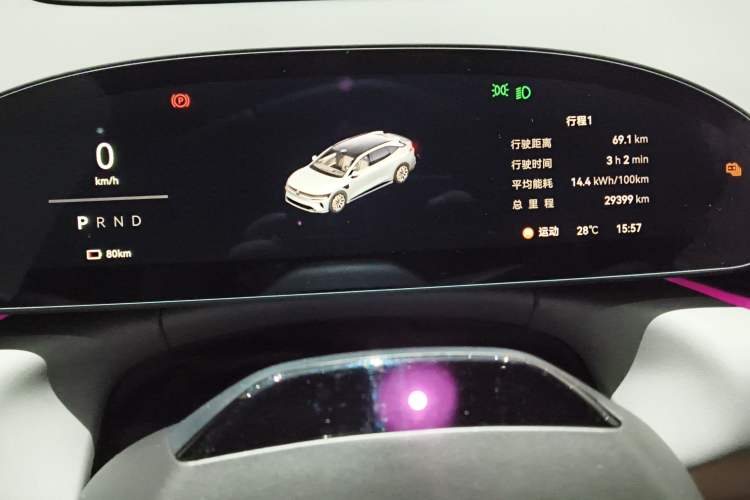 Used Zeekr 007GT 2025 Rear-Drive Intelligent Driving Version 75 kWh Instrument Cluster