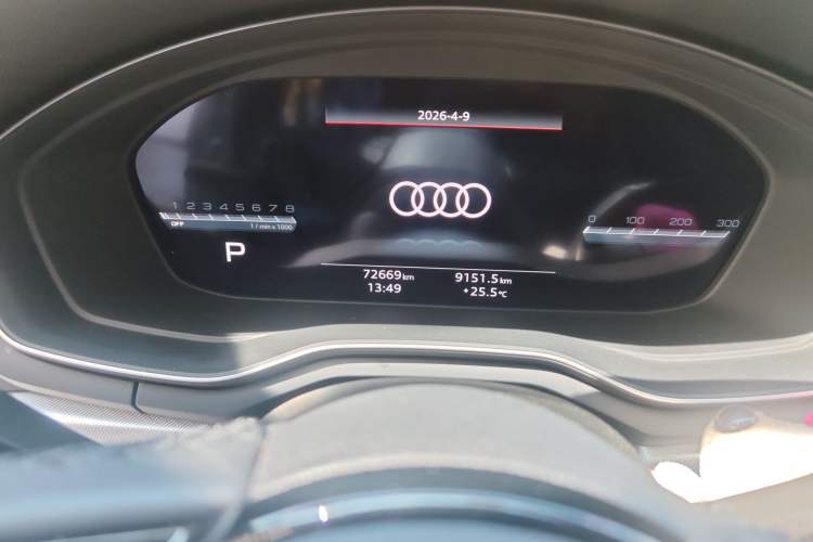 Used Audi A5 2023 Sportback 40 TFSI Fashionable and Dynamic Model Odometer Close Up