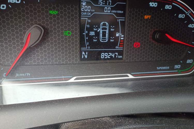 Used Chery New Energy Tiggo 3xe 2018 400 Comfort Edition Odometer Close Up